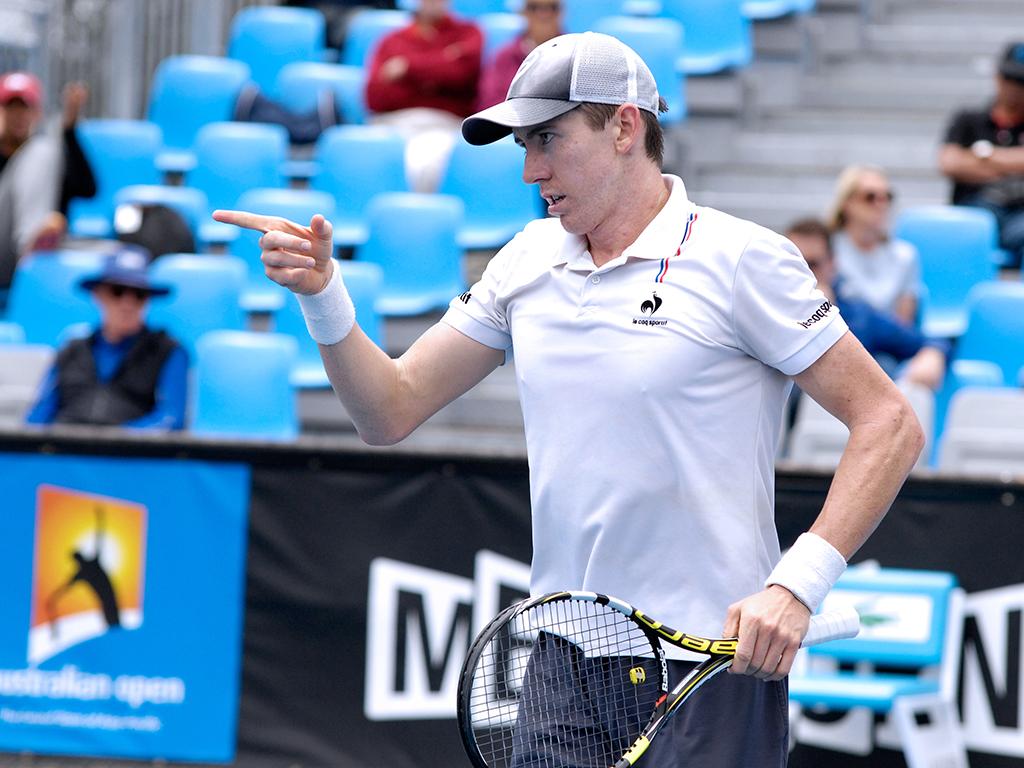 Third time's a charm: <a href="/jpatsmith/">JP Smith</a> reaches #AOPlayoff final  ow.ly/G9c5A  #DecemberShowdown #tennis