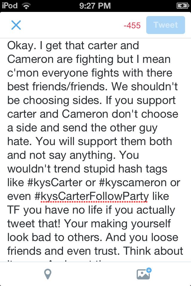 hrtstoplvrs's tweet photo. It's just a thought. Supporting @carterreynolds @camerondallas all the way. #supportingcam #supportingcarter http://t.co/hwC0mYxCD0