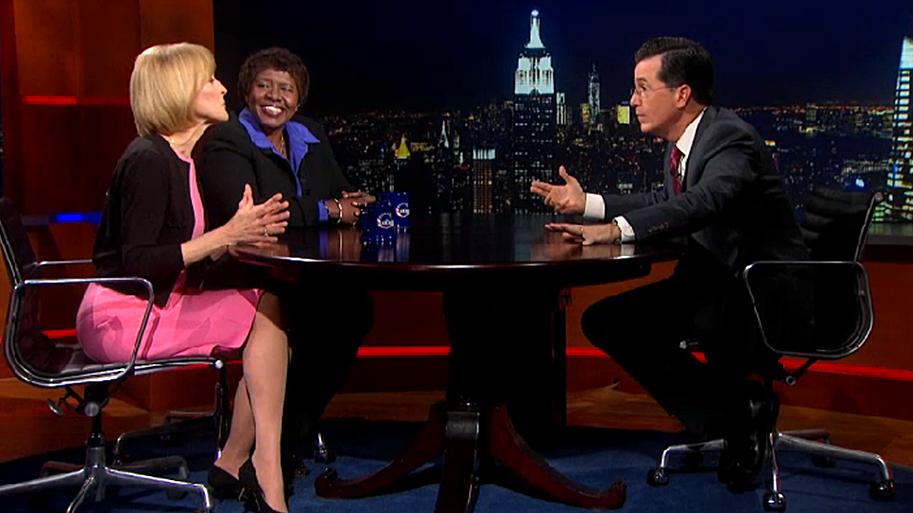 NewsHour's tweet image. Tip of the hat to you, @StephenAtHome to.pbs.org/1GwoYvh #ColbertReport