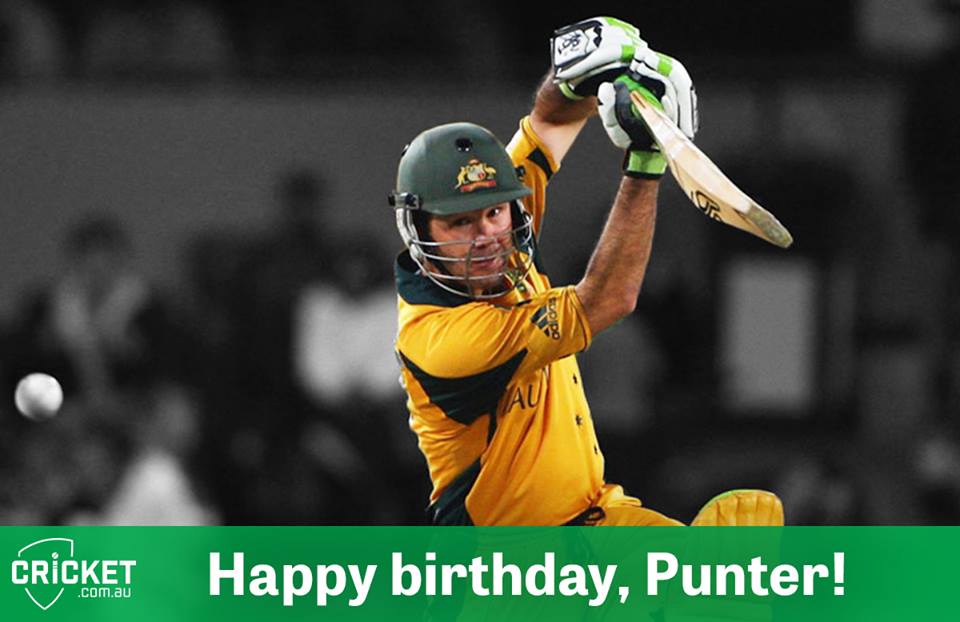 Happy 40th birthday, Ricky Ponting ! 