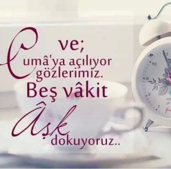 Gününüz Aydın
Cumanız Mübarek
Ömrünüz Ebedi Cenneti Hak Edecek Kadar Bereketli Olsun 
GÜNAYDINNNN DOSTLAR