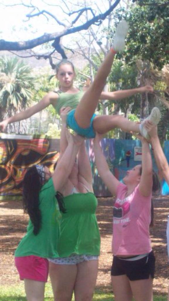 cheydes's tweet image. I love cheerleading