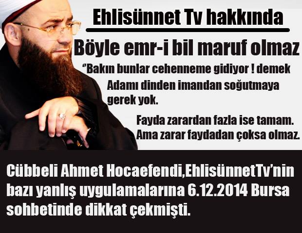 Cübbeli Ahmet Hoca on Twitter: "''Şunlara bak şunlara cehenneme