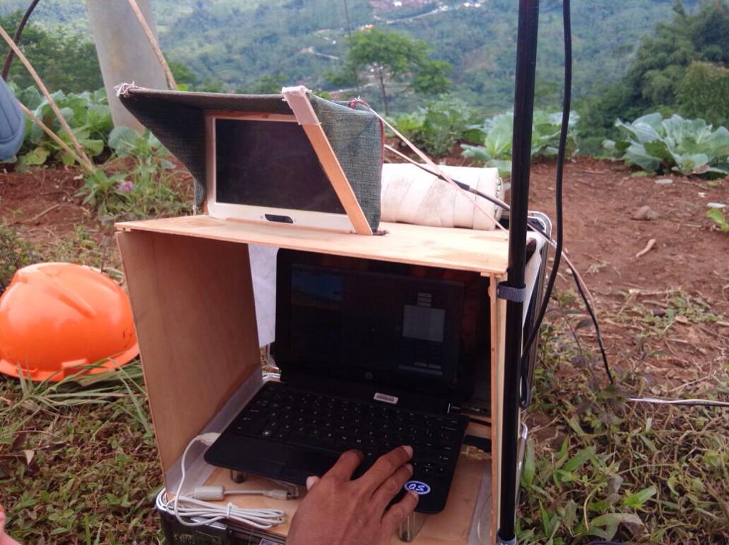 Tim 1 nya pagi tadi "in action" mengendalikan pesawat nir awak meski dalam kondisi mendung