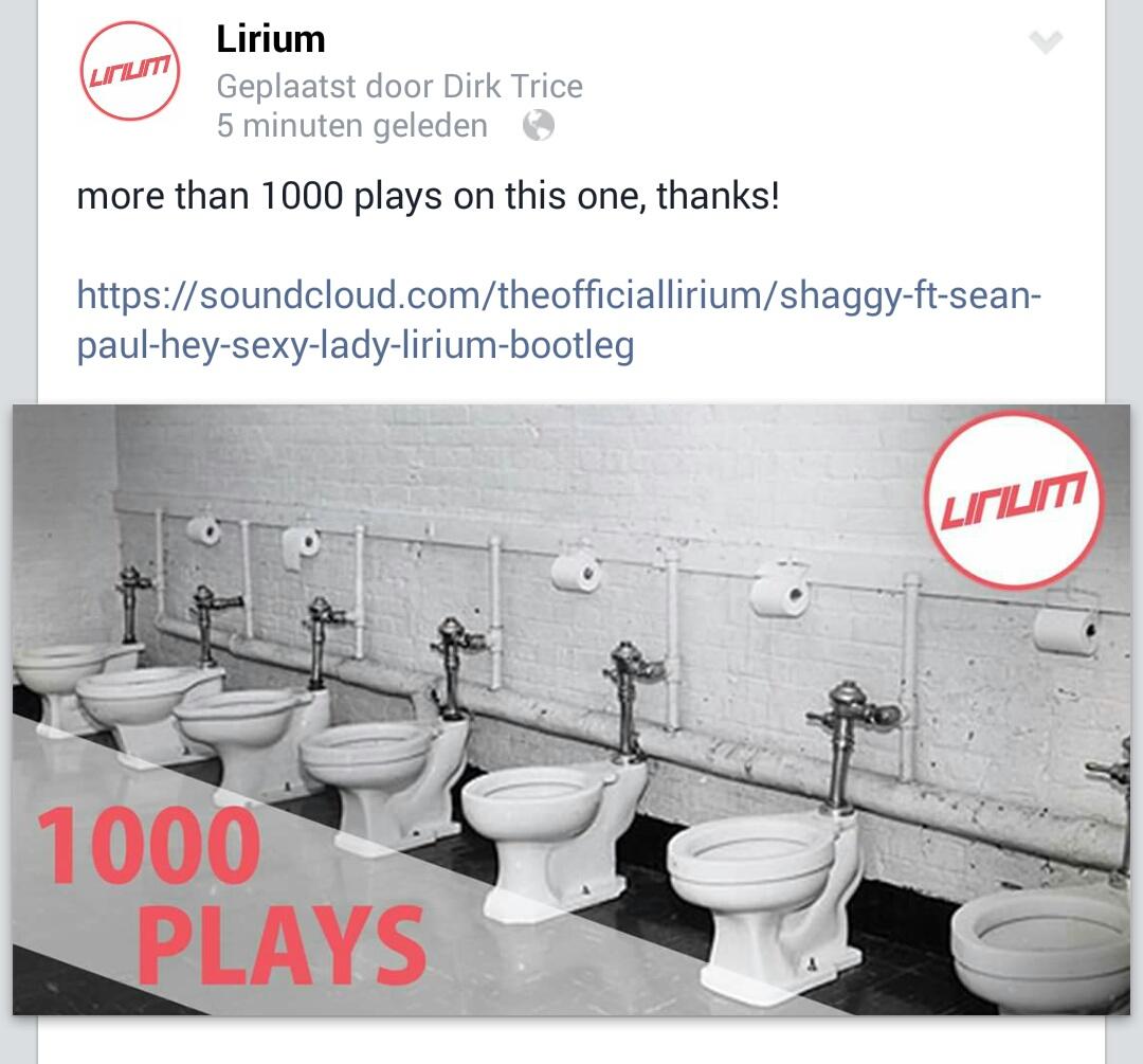 LiriumMusic's tweet photo. More than 1000 pkays on my remix 'Hey sexy lady'. Thanks! http://t.co/JTMn6GtVEs