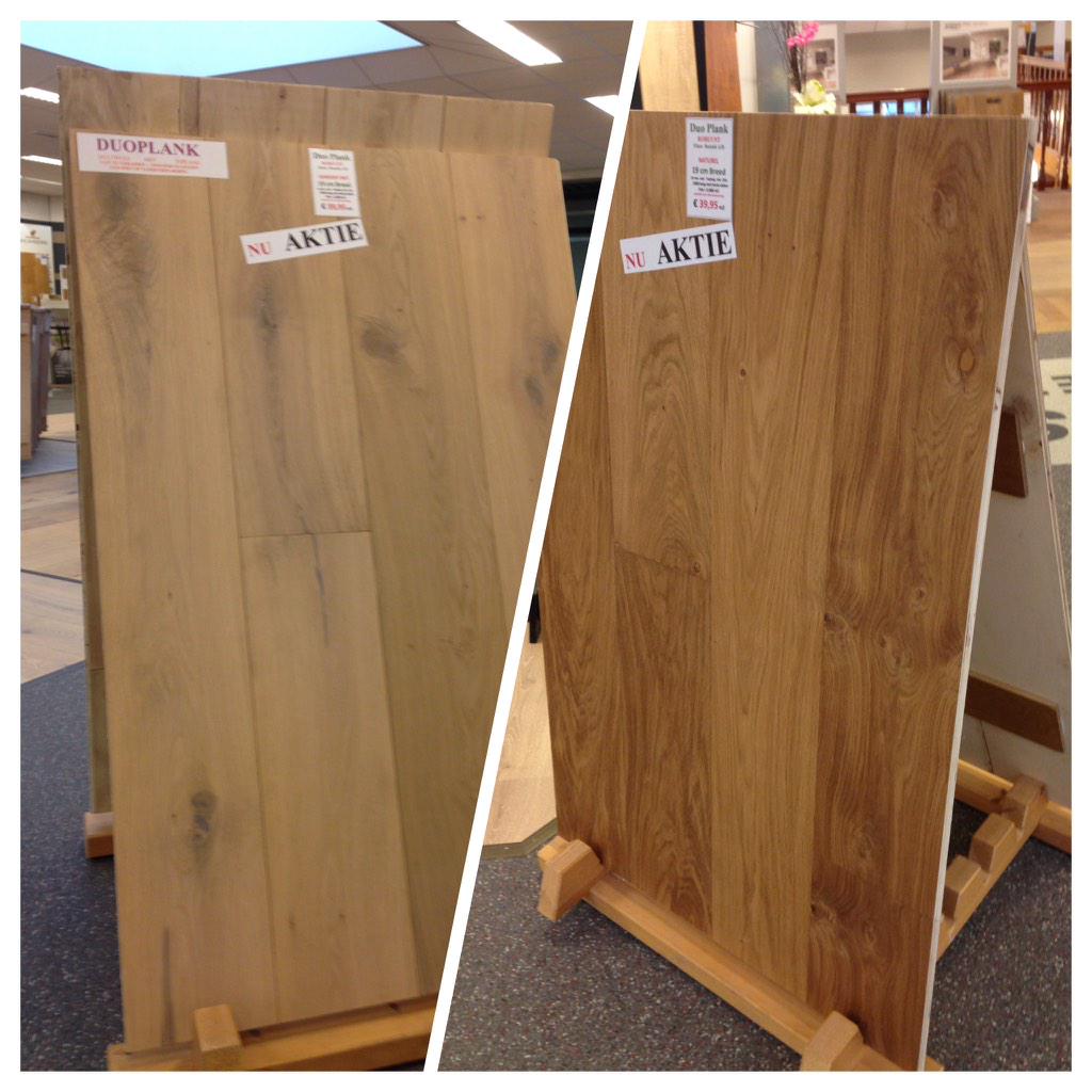 Robuust eiken #duoplank in wit, naturel of gerookt wit !!! Speciale #kerstaanbieding nu 39,95 m2