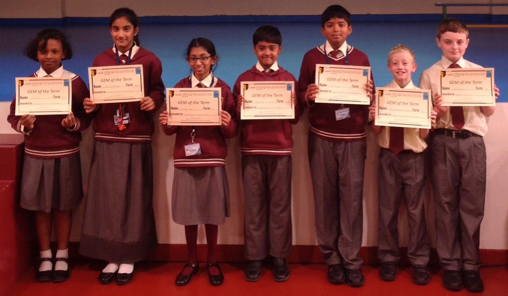 Year 6 GEMS of the Term, nominated by tutors. Congratulations to all winners. Have a fabulous holiday.