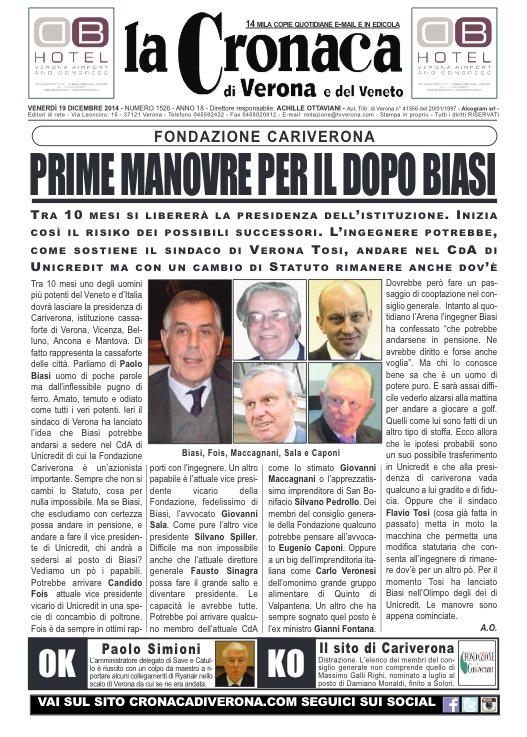 #Buongiorno e buon #venerdì ai nostri lettori! Ecco #online la nostra #primapagina bit.ly/1ANvFVW