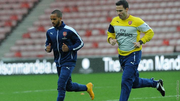 Arsenal's tweet photo. TEAM NEWS: @_nachomonreal, @theowalcott and @Alex_OxChambo to be assessed tomorrow. Koscielny is out http://t.co/7yaSPWXyEN