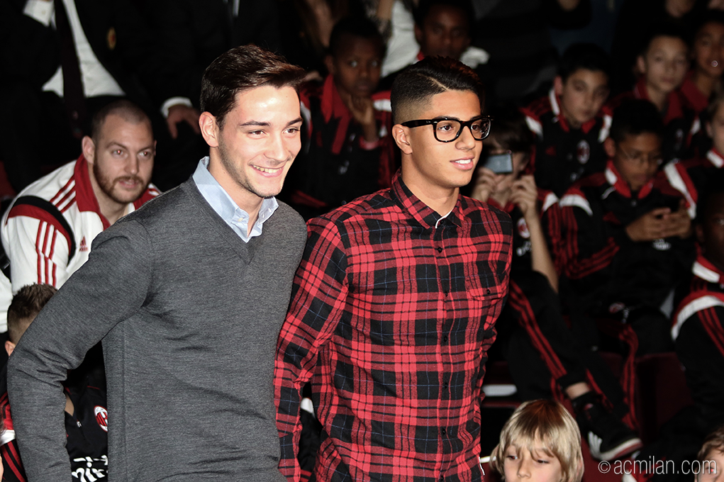 Meytar Zeevi On Twitter Mattia De Sciglio And Hachim Mastour At Milan S Youth Sector Xmas Party Http T Co Jjyvgfurni