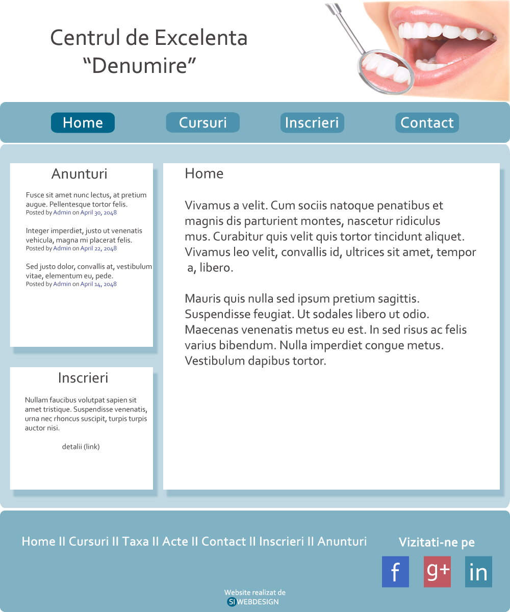 siwebdesigneu's tweet image. New template from @siwebdesigneu 
Proiect_Site_Centru_Excelenta_1