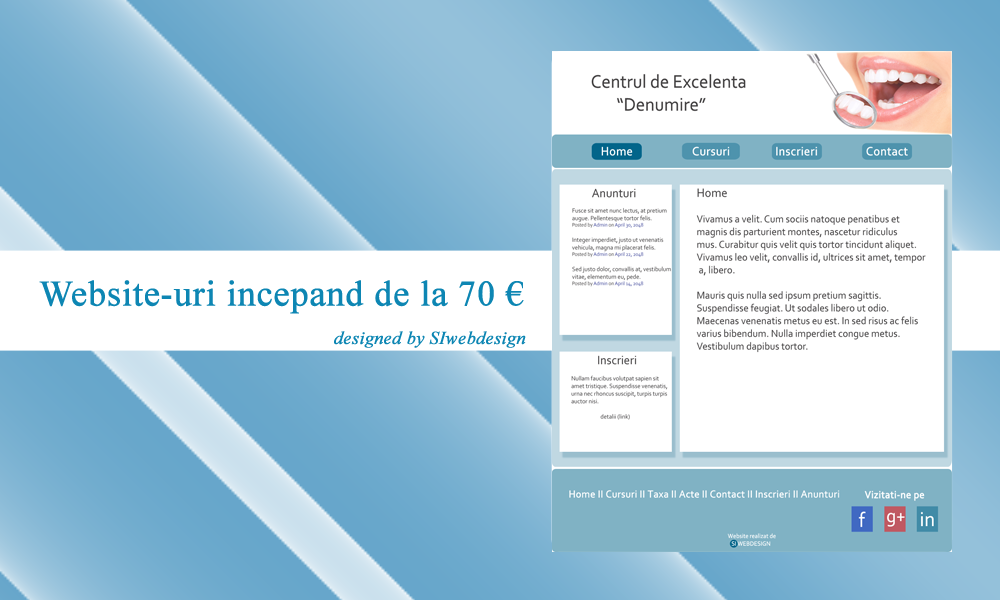 siwebdesigneu's tweet image. New template from @siwebdesigneu 
Proiect_Site_Centru_Excelenta_1