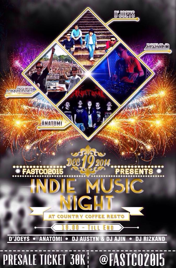 Hey joey, malam ini merapat ke CCR toddopuli yuuuk,, jam 8 kita on stage.. ;)