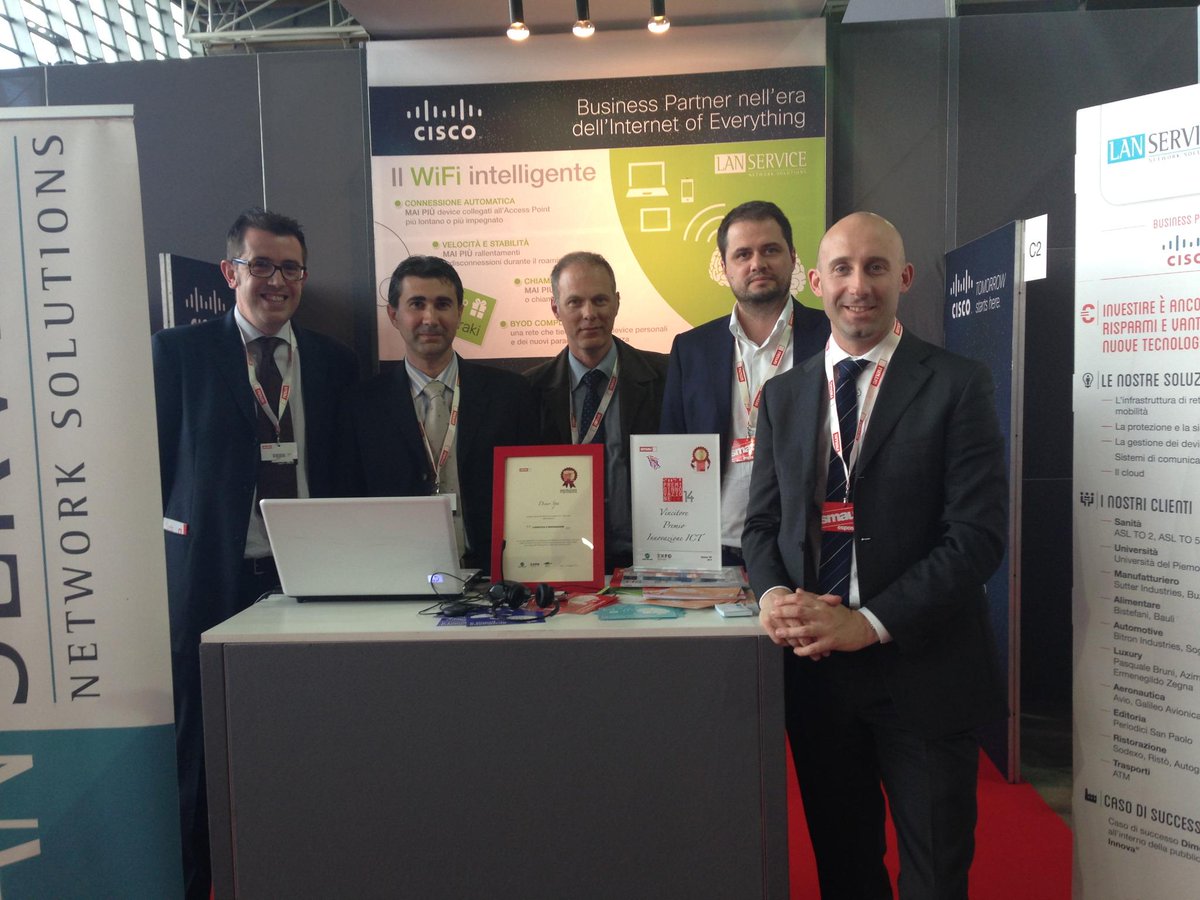 LanServiceSrl's tweet photo. Premio #Logistica e #Innovazione allo #Smau di Torino, per #datacenter Dimo con @LanServiceSrl http://t.co/GdWmsxud1J http://t.co/4rY1kS5Ckm