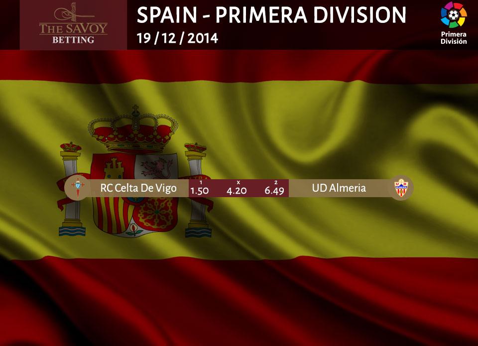 Spain - Primera Division. Bugünün Bahisleri. Şimdi bahisler savoybetting.com/sport/#today/1…