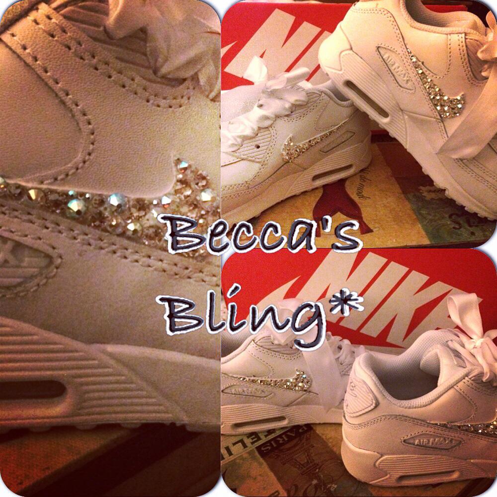 beccas_bling's tweet photo. #beccasbling #nike #customised #sparkle #swarovski #bling http://t.co/90jckh2O6g