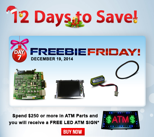 ATMTrader's tweet photo. Day 7: Any parts order over $250 will get a free LED sign! Order now at http://t.co/xcKyPXo03s #ATM #ATMCARE http://t.co/jF9SkIX6uT