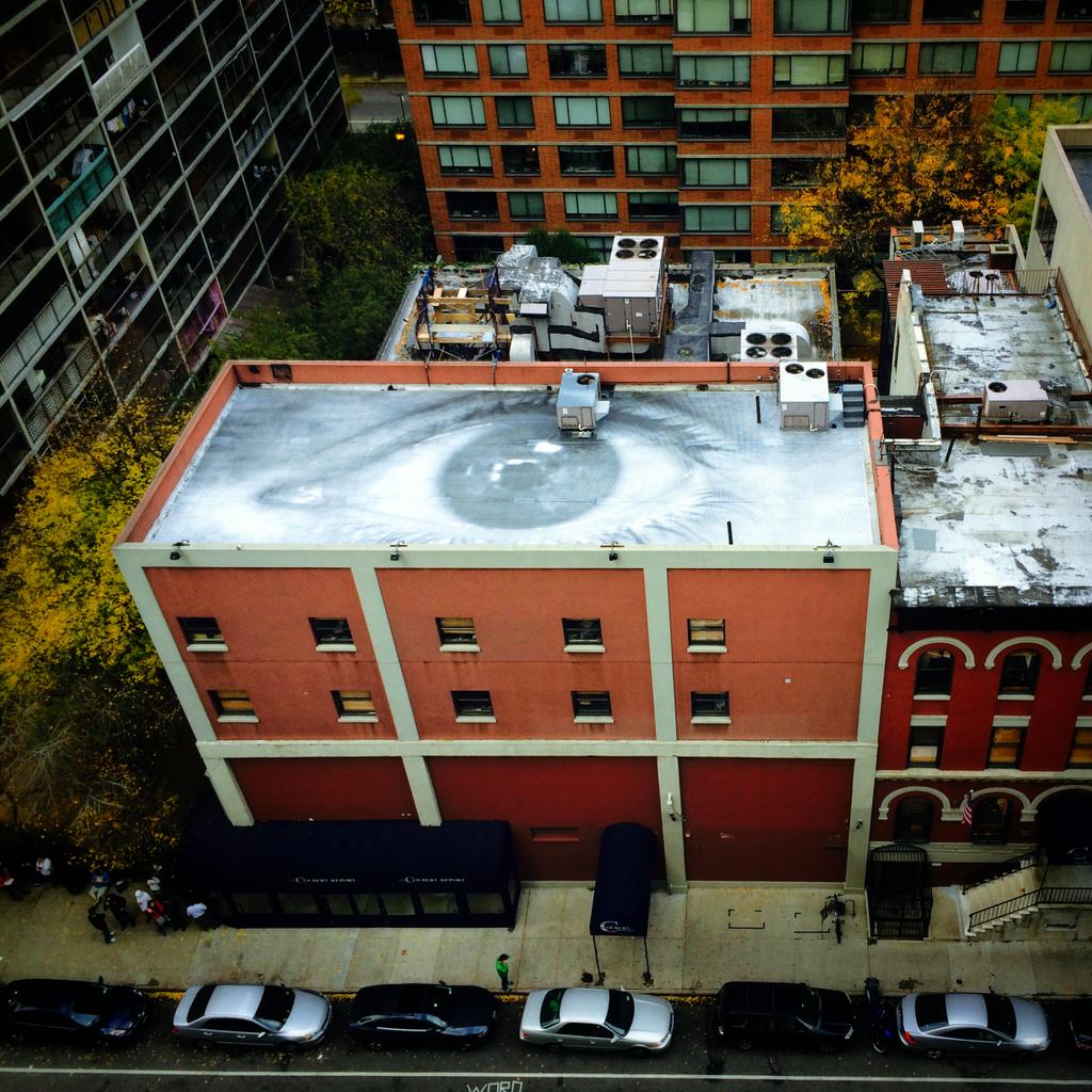JRart's tweet image. Part of NEW YORK City now... #ColbertReport