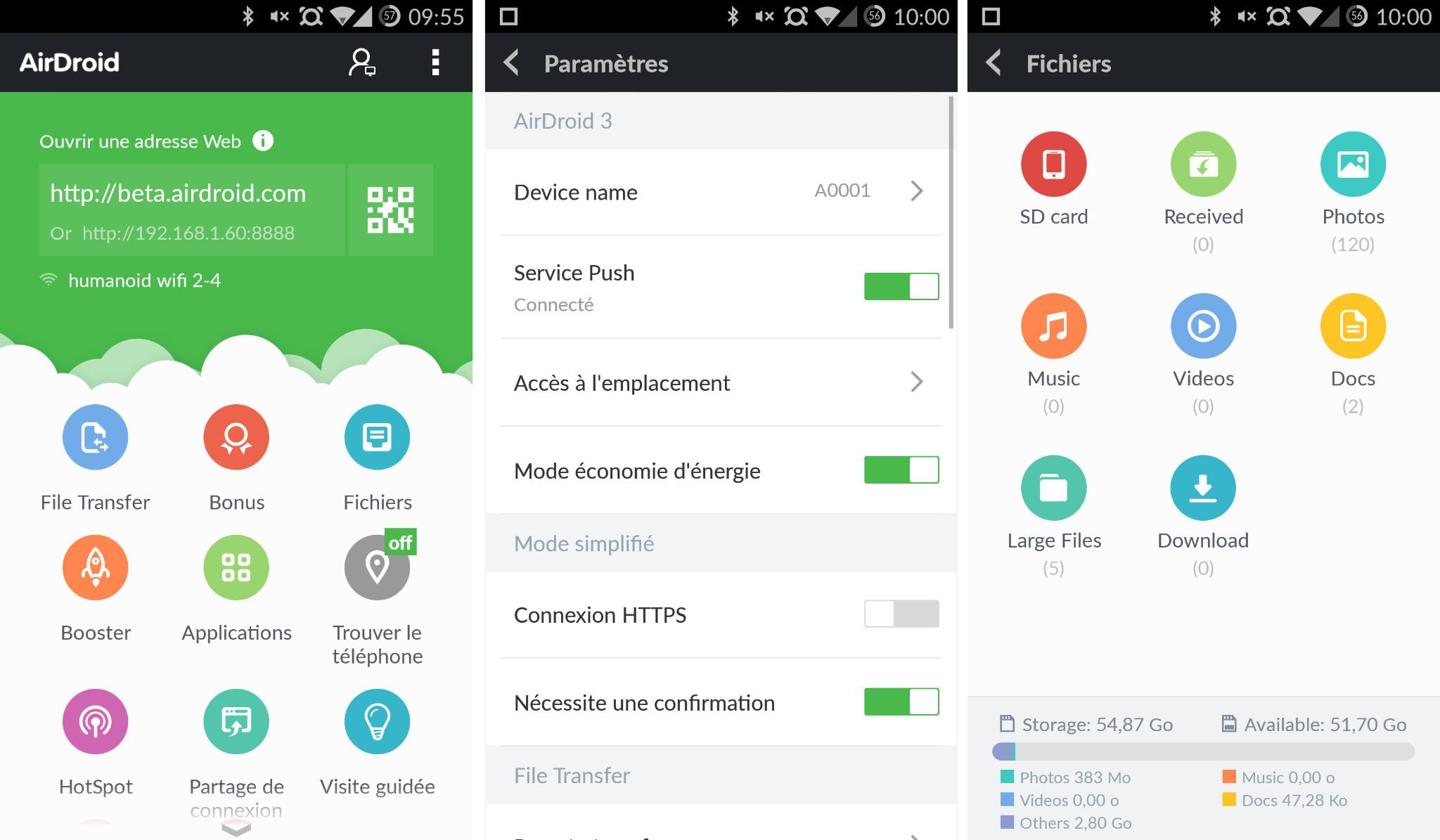 AIRDROID для телефона