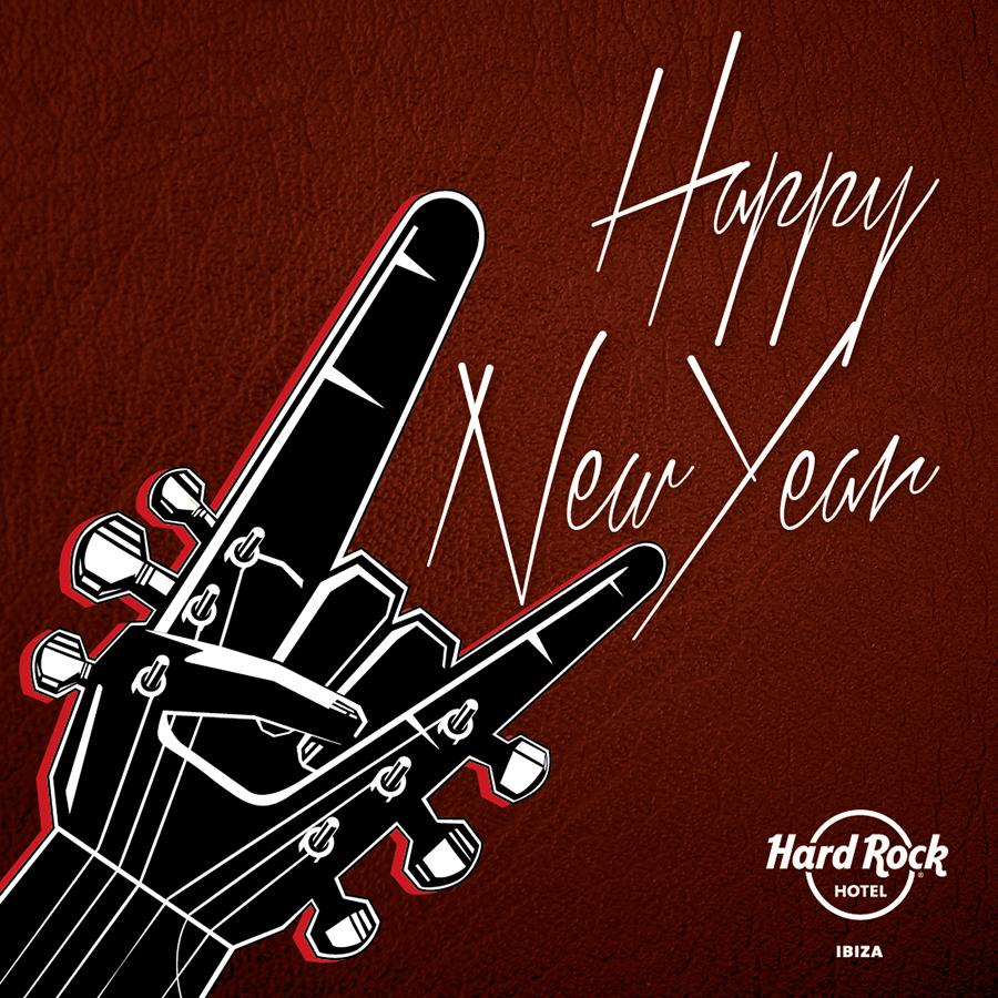 <a href="/HRHIbiza/">Hard Rock Hotel Ibiza</a>  os desea un Feliz Año Nuevo lleno de sorpresas, paz y placeres rockeros!! ¡¡Feliz 2015!!