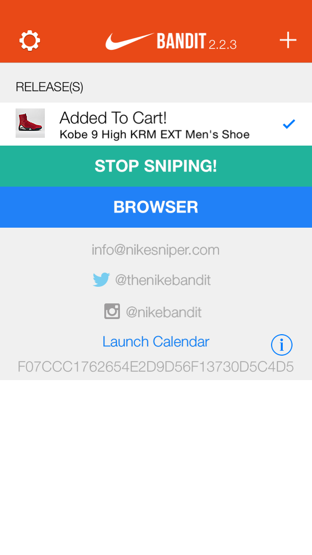 Just added Kobe 9 High KRM EXT Men's Shoe to cart with <a href="/thenikebandit/">nikebandit</a> bot! RT