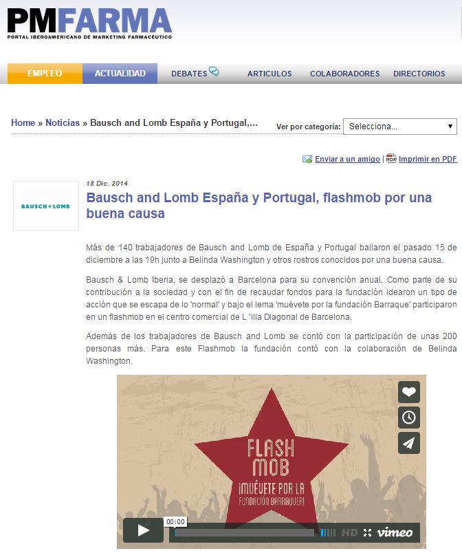 BellezaObjetivo's tweet photo. @Bausch_Lomb_SP y nuestro genial #flashmob por una buena causa en @PMFARMA  http://t.co/0m5ulvIVPh http://t.co/uKIOjxOEQ7