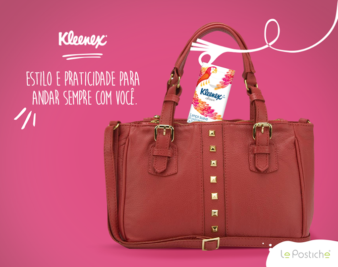 Na compra de qualquer bolsa da Le Postiche, você ganha um Kleenex para te acompanhar: bit.ly/1sP4ncc