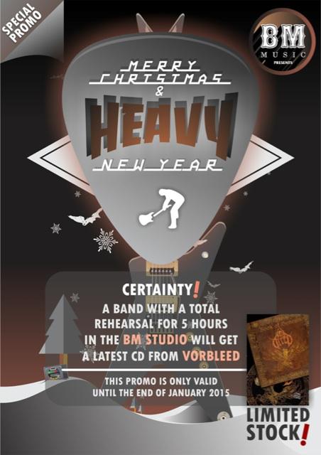 "BM present Heavy Christmas PROMO" cukup 5 jam kalian latihan bisa dapet free CD Vorbleed