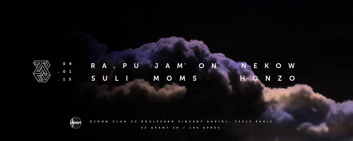 NewfactMusic's tweet photo. 9 Jan at Djoon with Ra.pu, Jam' On, Nekow, Honzo, Moms and Suli! 
@djoonclub http://t.co/3kp1PQhG8g