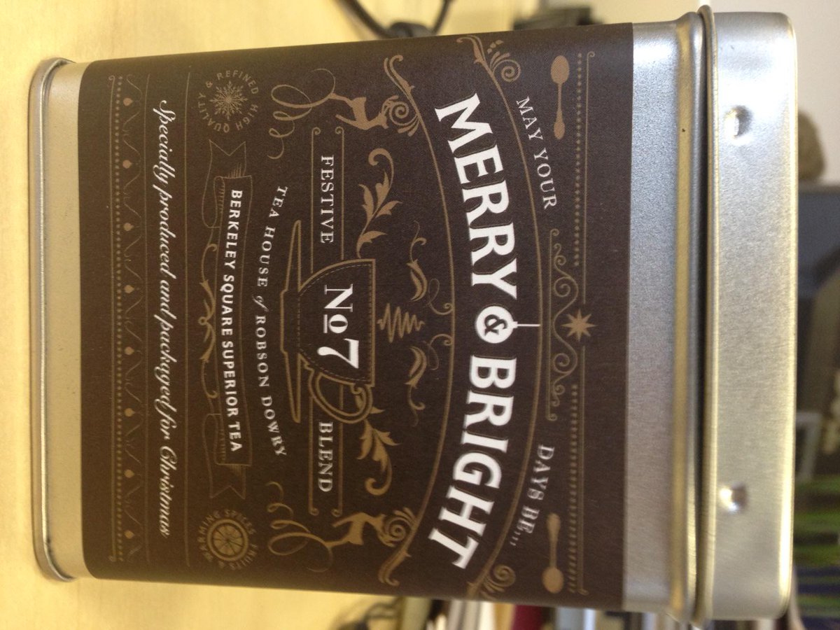 MCC_Int's tweet photo. A big thank you to @robsondowry for the very nice Christmas tea and the @mcc_int team is loving the design of the tin http://t.co/M20JgnsUQH