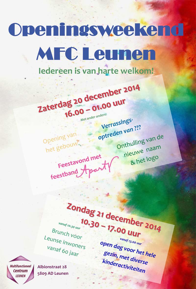 MFCLeunen's tweet photo. Na jaren van voorbereiding, een jaar verbouwen: Dit weekend opening @MFCLeunen met oa @PartybandApartY @dorpleunen http://t.co/GJbFQHpHK6