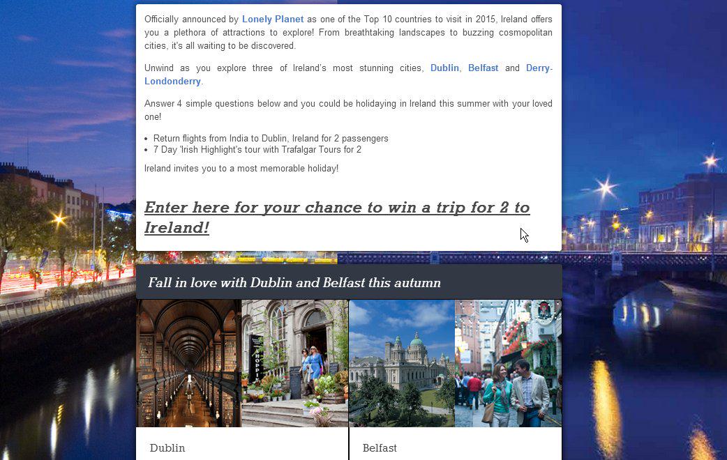 IrishFoodGuide's tweet photo. Living in India? Win a Trip for 2 to Ireland with @TourismIreland Ends on 31st December 2014 http://t.co/oSWpHRdQ0m http://t.co/36x0xuWIJP