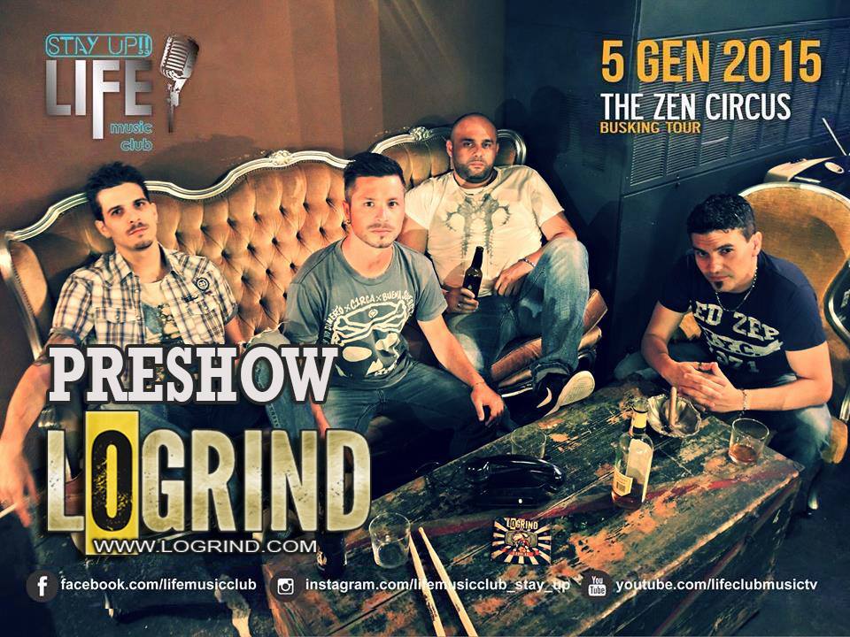 Logrind's tweet photo. The Zen Circus al Life Music Club - Unica data in Sardegna. Opening @Logrind
#thezencircus #stayup #logrind :-) http://t.co/CHPbF2NS28