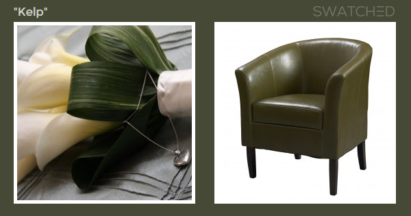Swatchedcom's tweet photo. "Kelp" green is the color of the day at http://t.co/SJ6XV6wKvq. http://t.co/x48xwkIHsO  #weddings #decor http://t.co/WT15LY6u1U