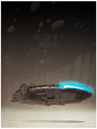 LeCafePixel's tweet image. plus que 4 affiches Star Wars par @bannister01, série ultra limitée avec @AcmeArchives ! vite, c&apos;est Noël ! #banncars