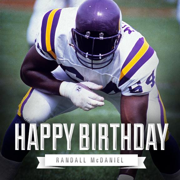 Randall McDaniel turns 50!

to wish this a Happy Birthday! 