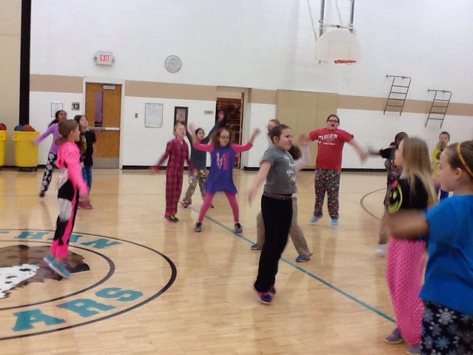 On the 8th Day of Fitness, my teacher gave to me, 8 jumping jacks!