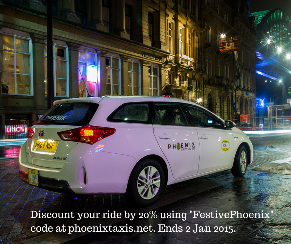 #Discountyourride by 20%. Book online using "FestivePhoenix". Get 25% if with loyalty card! phoenixtaxis.net