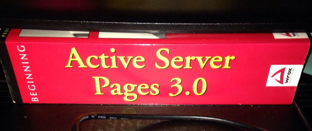 cravelight's tweet image. Ohh the memories...

#classicASP