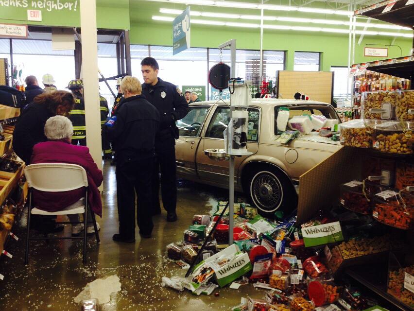 Marc Vasconcellos on Twitter "Brockton car into building Westgate Mall