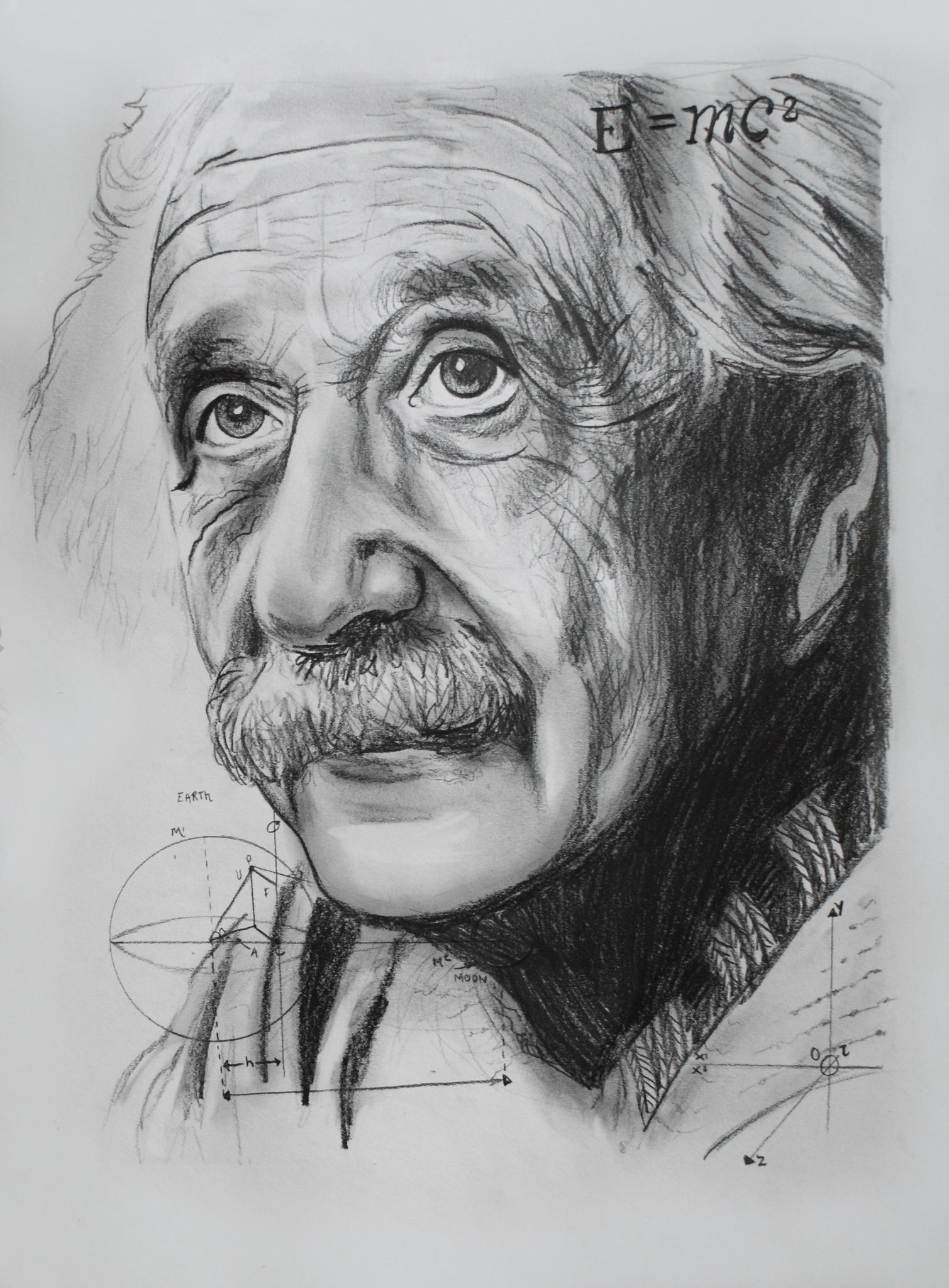 portrait of albert einstein, vivid, intricate, highly | Stable Diffusion