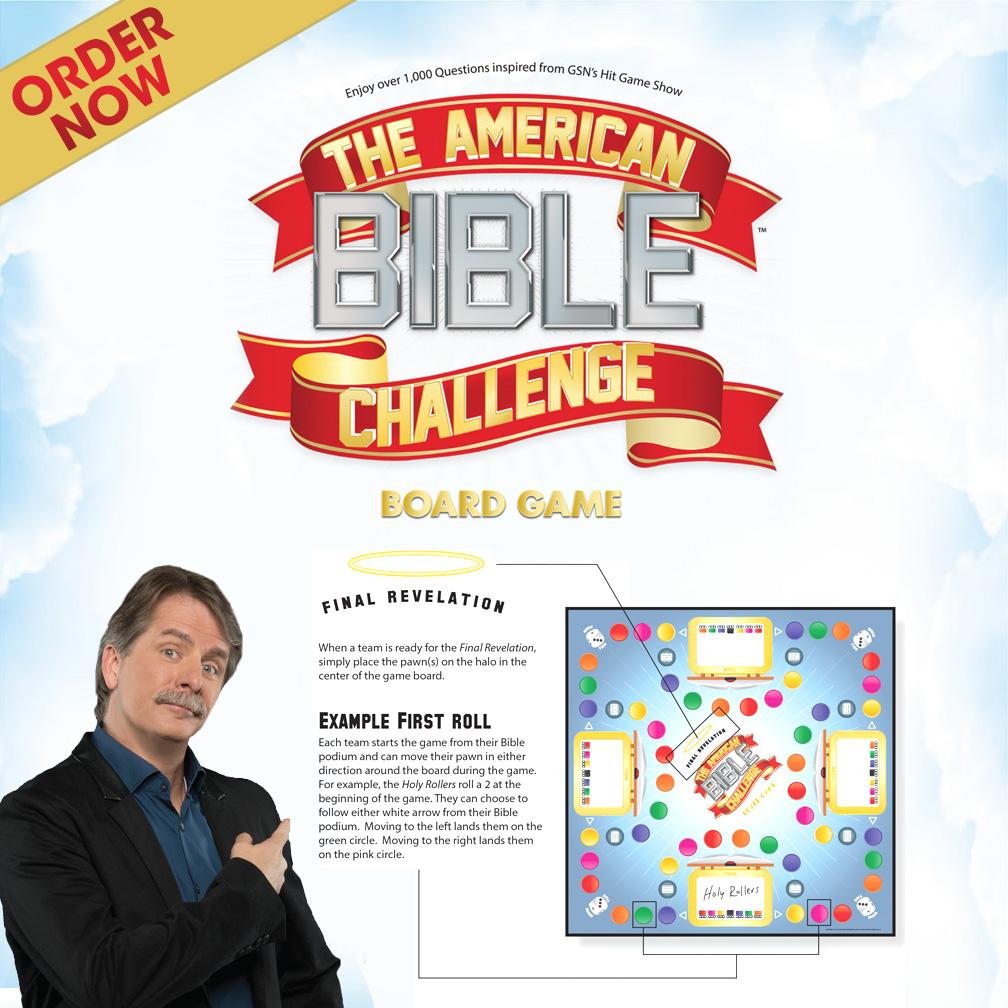 GameShowNetwork's tweet photo. Shop at @FamilyChristian? 

Pick up the NEW @BibleChallenge board game in stores &amp; online: http://t.co/Krt6hu7ME6 http://t.co/HpdL2xTIN4