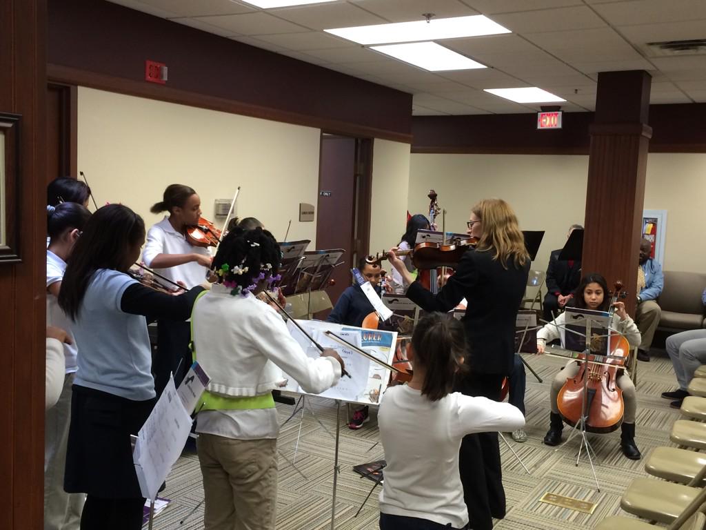 Washington Orchestra visited Central Office w Holiday Cheer. Great reminder why they work so hard behind the scenes!