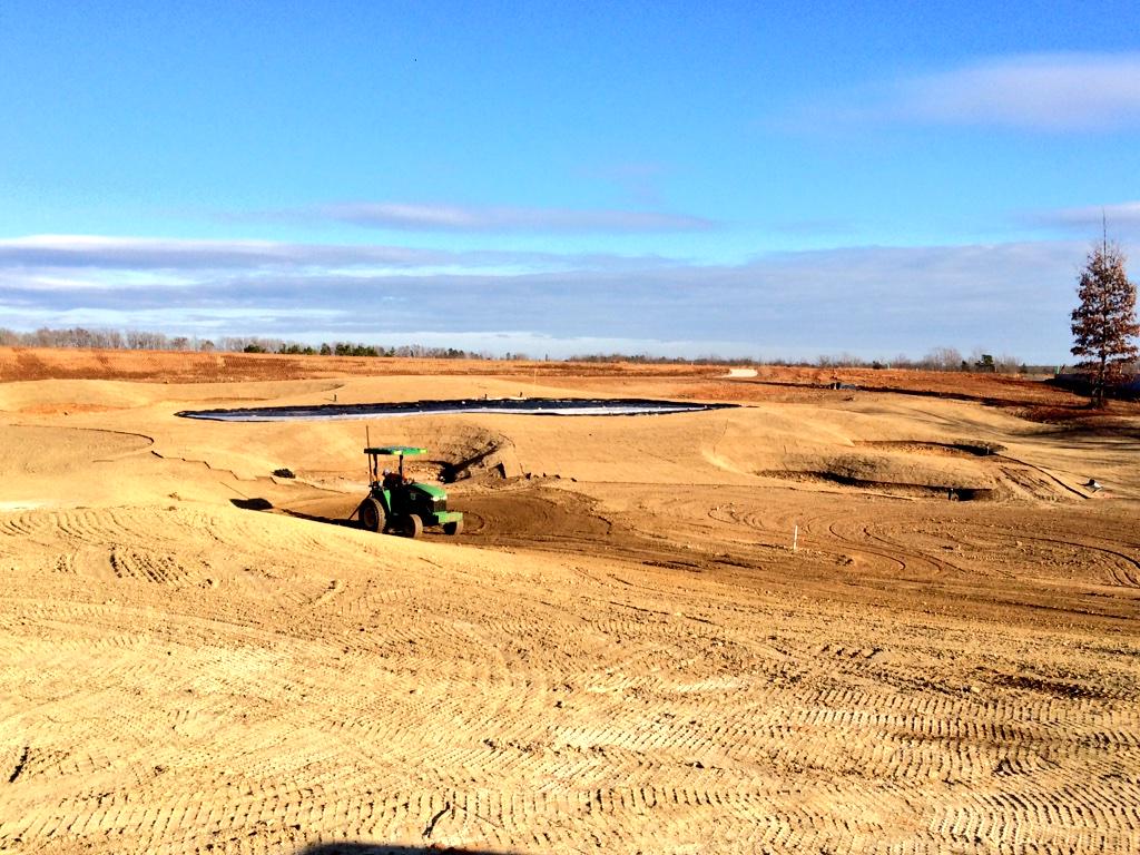 CutalongVA's tweet photo. Sod around green complexes, fairways drilled with seeds!! Can't wait for the spring!! http://t.co/wUYybbIk2u