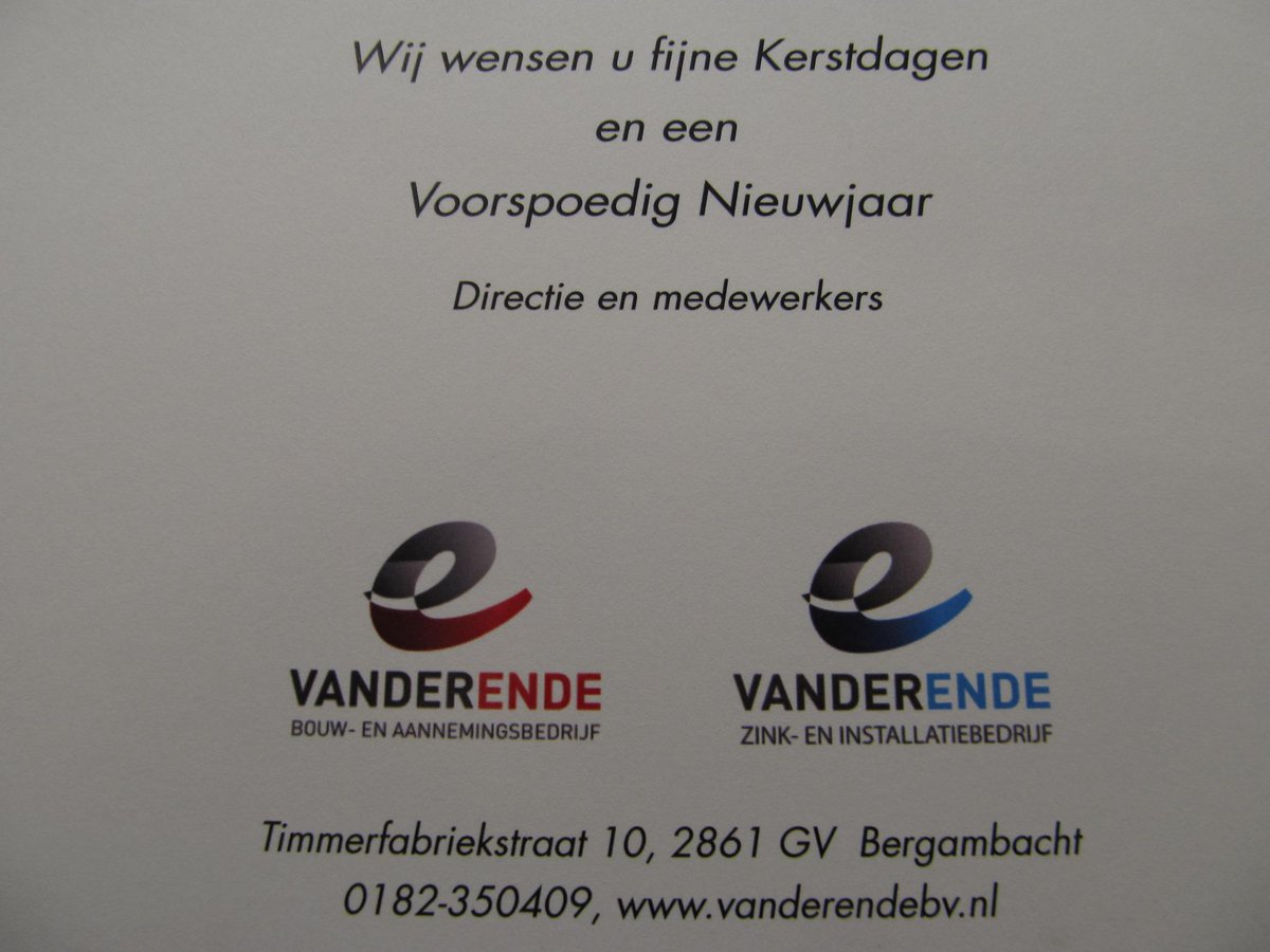 VanDerEndeNL's tweet photo. De kerstvakantie is begonnen..... http://t.co/hpbBDq5XOy