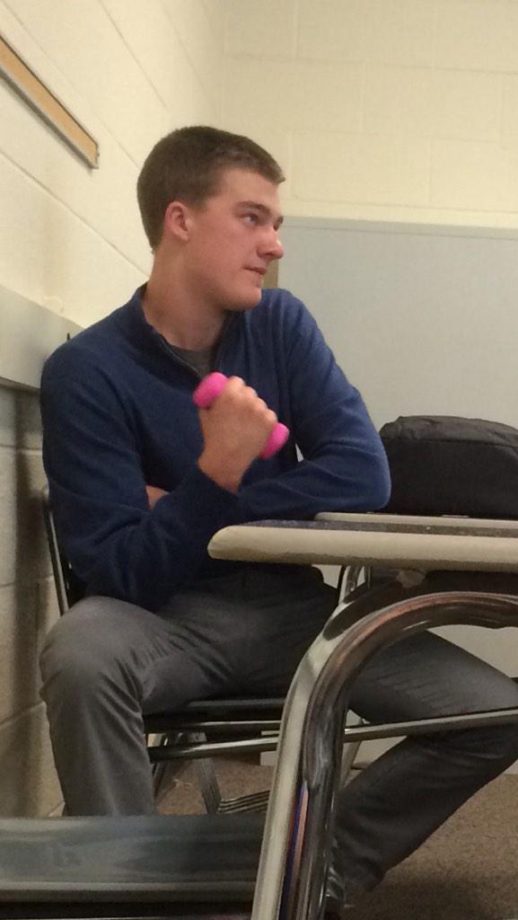 christoenglert's tweet photo. No days off for the qb http://t.co/xZmN1Yzp7d