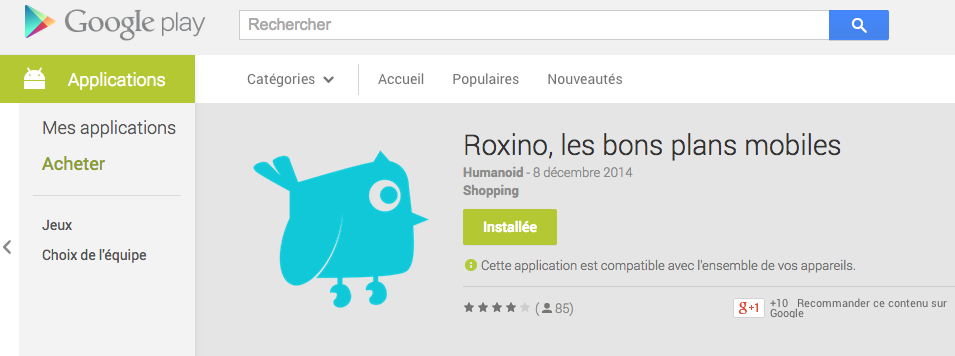 Merci à tout ceux qui ont téléchargé l'appli Roxino pour avoir les meilleurs plans mobiles ! play.google.com/store/apps/det…