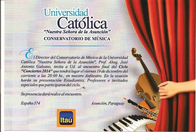 conservatorio4's tweet photo. Esta noche en el local del Conservatorio a las 20 hs, concierto de cierre del Ciclo 2014. Les esperamos! http://t.co/0gOB182cTw