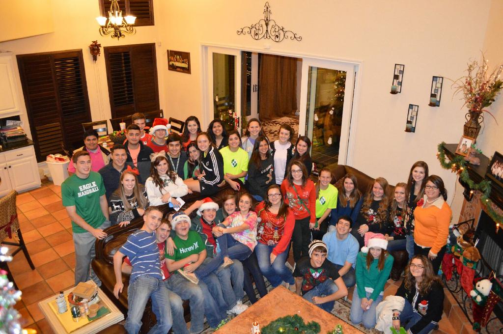 PleasantonBPA's tweet photo. Happy Holidays from Pleasanton BPA #BPAchapter #HappyHolidays #uglysweaters http://t.co/XmAm42KErD