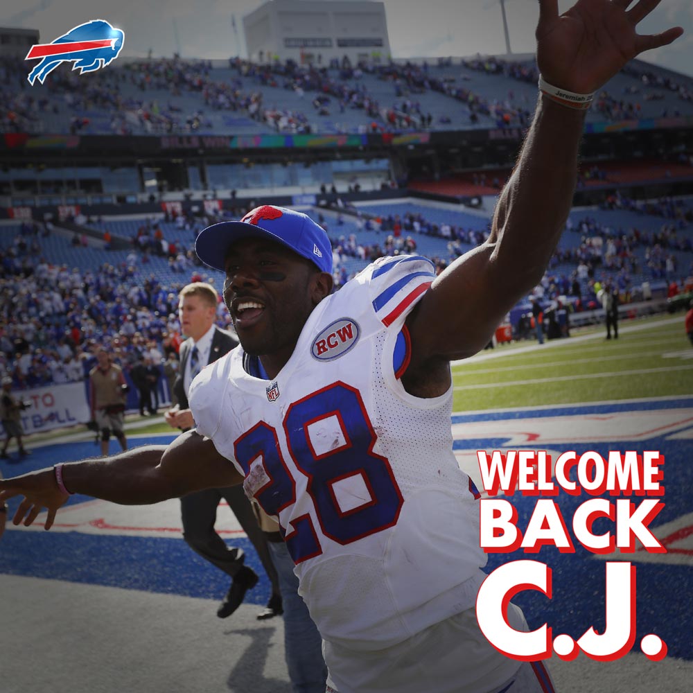BuffaloBills's tweet photo. He's back! http://t.co/wLY1f7X1HR http://t.co/d5ZkxUPBhU